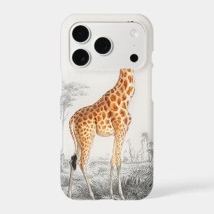 Giraffe Illustration Vintage Art Print