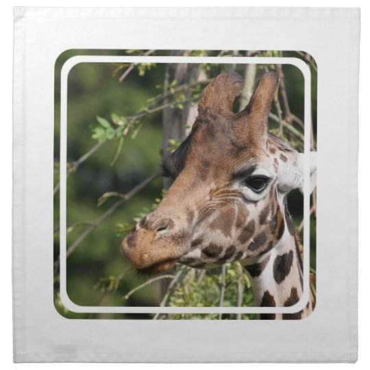 Giraffe Images Set of Four Napkins