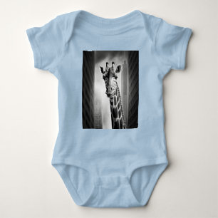 Giraffe in a Cityscape Baby Bodysuit