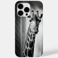 Giraffe in a Cityscape