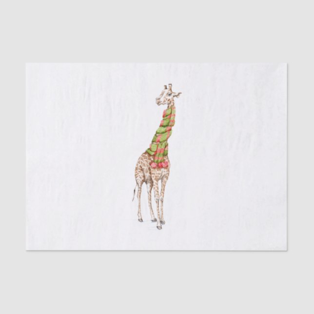 Giraffe in a Scarf Tissue Paper (Front)
