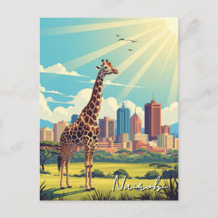 Giraffe in Nairobi Kenya Postcard