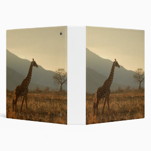 Giraffe in the Savannah Binder