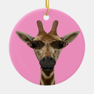 Giraffe Incognito Ceramic Ornament