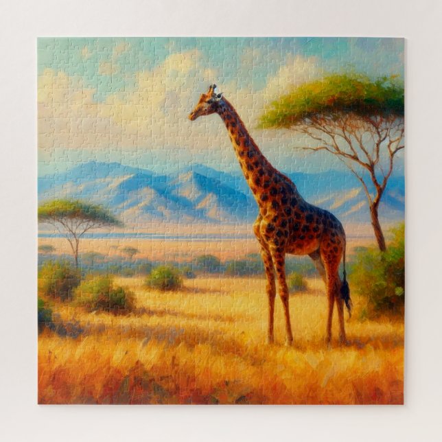 Giraffe Jigsaw Puzzle (Vertical)