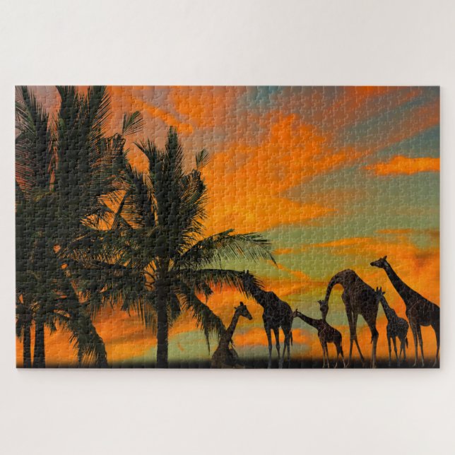Giraffe Jigsaw Puzzle (Horizontal)