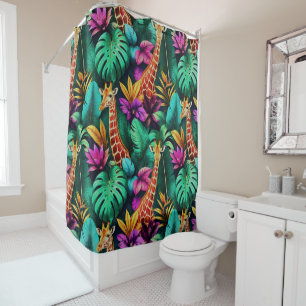 Giraffe Jungle Dreams Seamless Surface Pattern