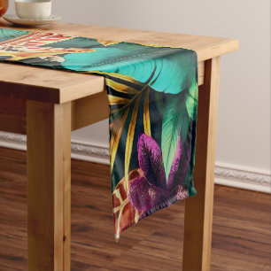 Giraffe Jungle Dreams Seamless Surface Pattern Short Table Runner