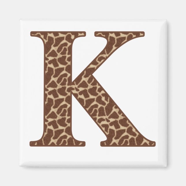 Giraffe K Magnet (Front)