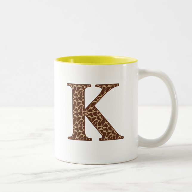 Giraffe K Two-Tone Coffee Mug (Right)