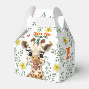 Giraffe Kids Birthday Favor Box