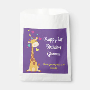 Giraffe Kids Birthday Party Cute Favour Bag