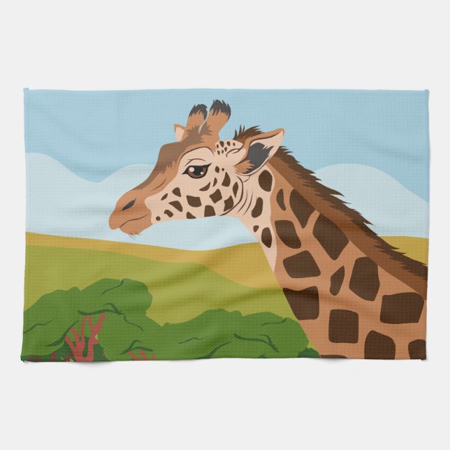 Giraffe Kitchen Towel (Horizontal)