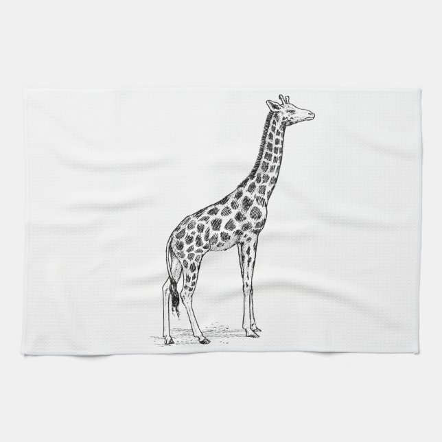 Giraffe Kitchen Towel (Horizontal)
