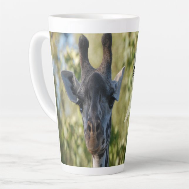 Giraffe  latte mug (Left Angle)