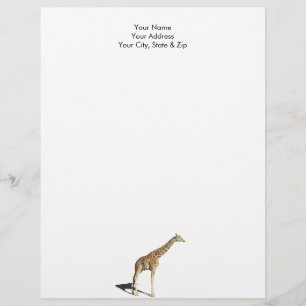 Giraffe Letterhead