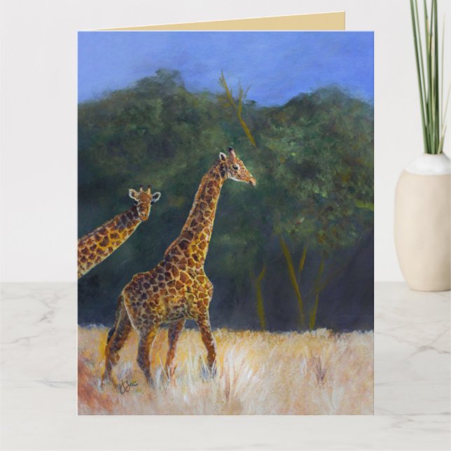 Giraffe Love Card (Front)