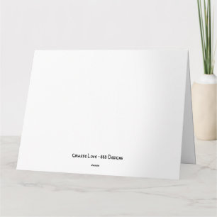 Giraffe Love Card