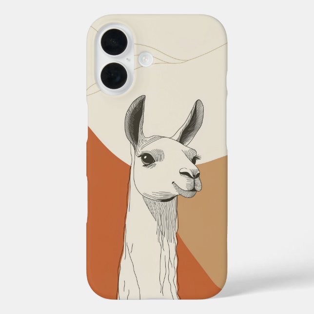 Giraffe Love Case – Cute Minimalist Art (Back)