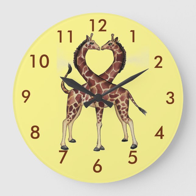 Giraffe Love clock (Front)