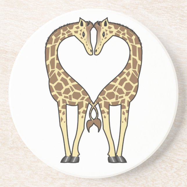 Giraffe Love Coaster (Front)