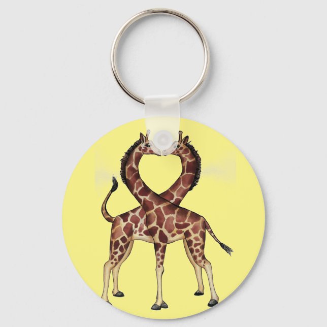 Giraffe Love keychain (Front)