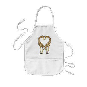 Giraffe Love Kids Apron