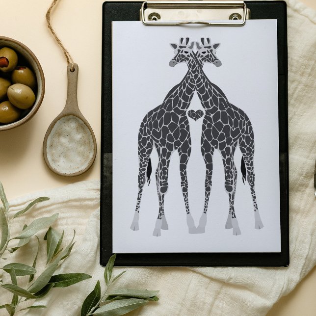 Giraffe Love Wedding Invitation (Creator Uploaded)