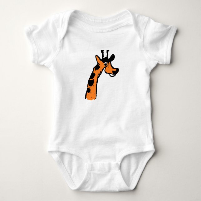 Giraffe Lover Baby Bodysuit (Front)