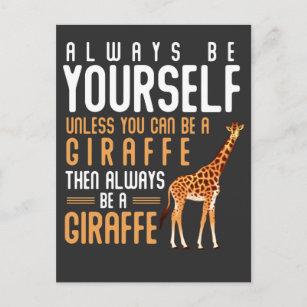 Giraffe Lover Favourite Safari Animal Funny Giraff Postcard