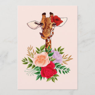 Giraffe Lover Giraffes Africa And Flower Program