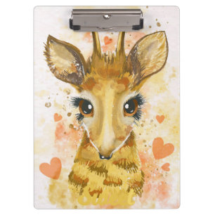 Giraffe Lover Lovely Giraffe Clipboard