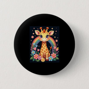Giraffe Lovers T-Shirt 2 Inch Round Button