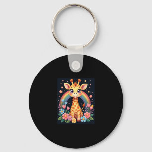 Giraffe Lovers T-Shirt Keychain