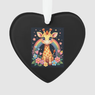 Giraffe Lovers T-Shirt Ornament