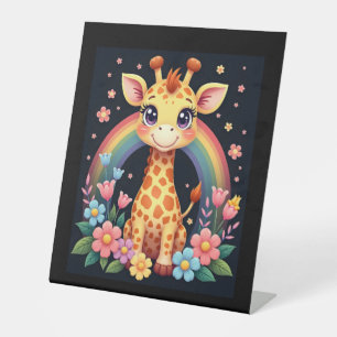 Giraffe Lovers T-Shirt Pedestal Sign