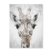 Giraffe Majestic Portée Carte magnétique