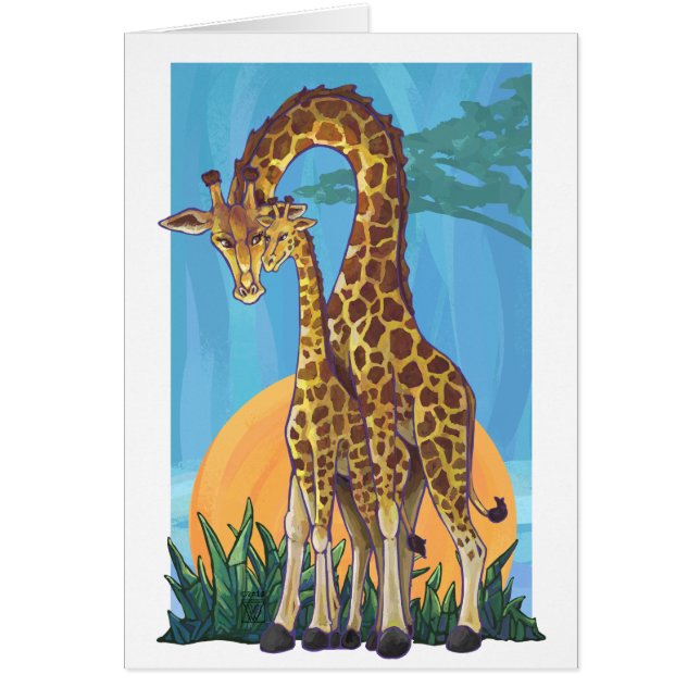 Giraffe Mama and Baby (Front)