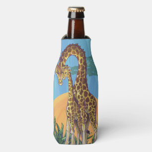 Giraffe Mama and Baby Bottle Cooler
