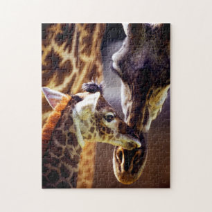 Giraffe maman et veau, Puzzle