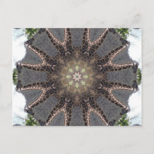 Giraffe Mandala Postcard