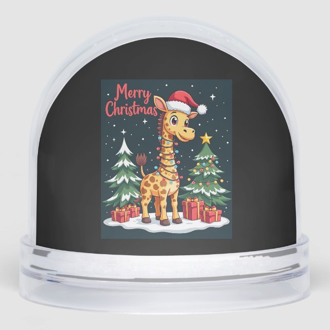 Giraffe Merry Christmas Tree Lighting Santa Giraff (Avant)