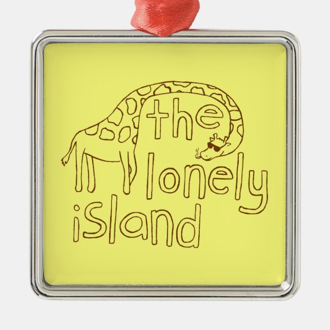 Giraffe Metal Ornament (Front)