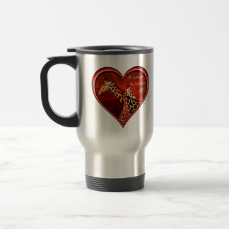 Giraffe Mom and Baby cuddling mug #babywatch2017