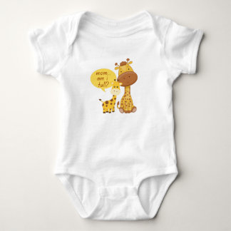 Giraffe Mothers Love Baby Bodysuit