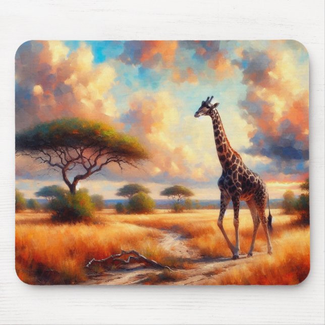 Giraffe Mouse Pad (Front)