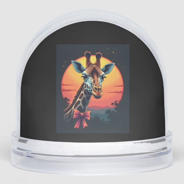 Giraffe Neck Like a Rollercoaster Run Funny Retro  (Avant)