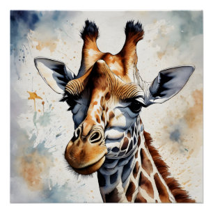 Giraffe no 2 Glossy Poster