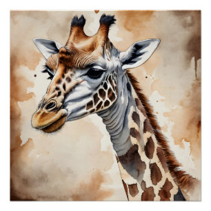 Giraffe no 3 Poster brillant