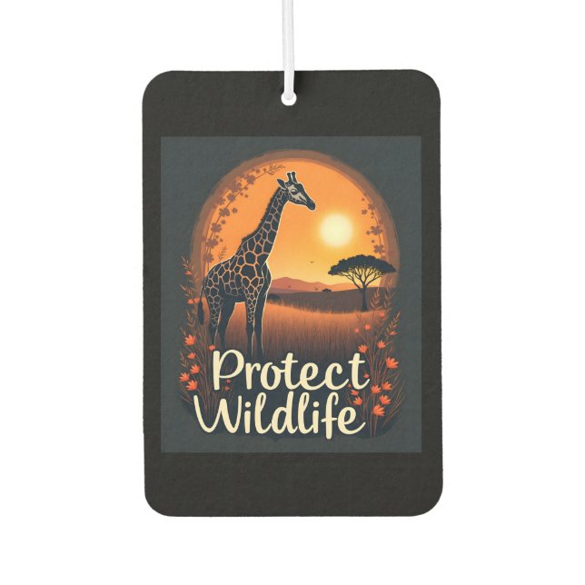 Giraffe of the Savanna Tank Top Air Freshener (Front)